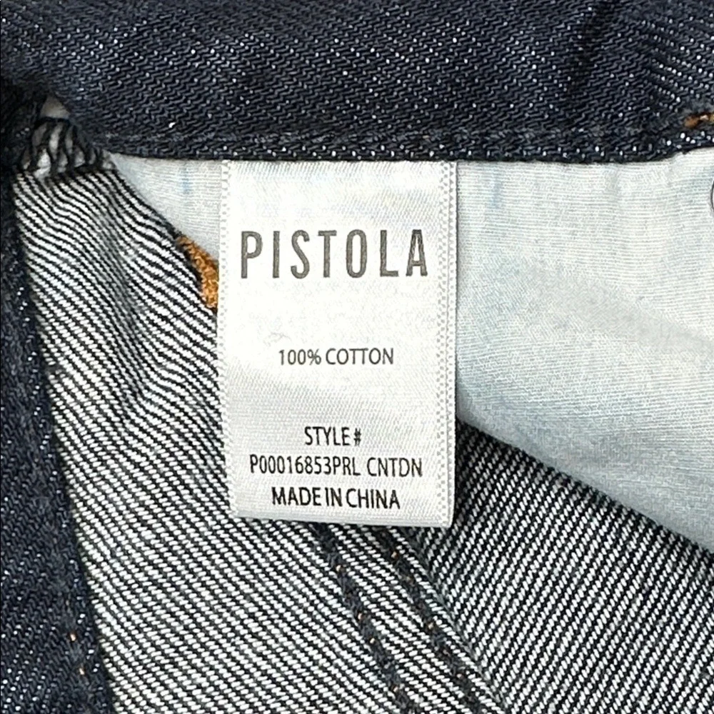 Pistola Women's Ryder High‎ Rise Cuffed Jeans in Countdown Dark Denim Blue 25P